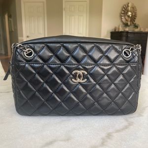 Authentic Chanel Quilted Camera Bag